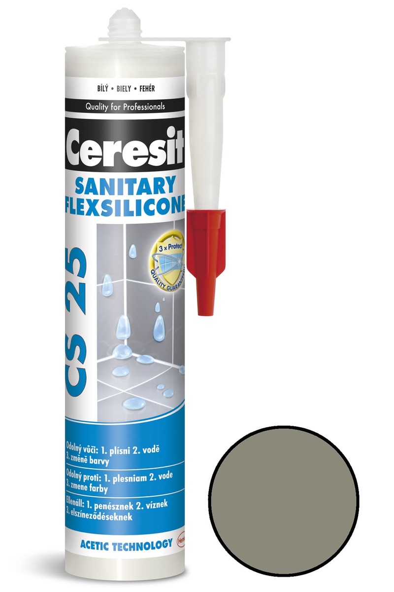Silikón Ceresit CS 25 antracit 280ml