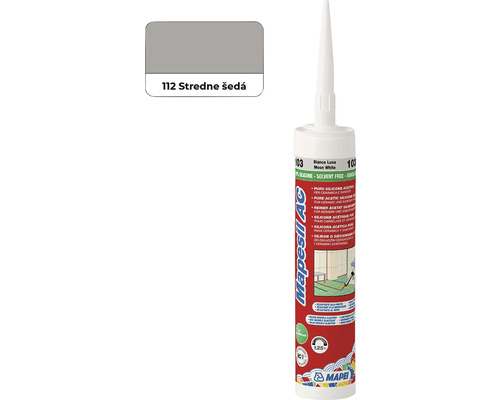 Silikón Mapei Mapesil AC 112 stredne šedá