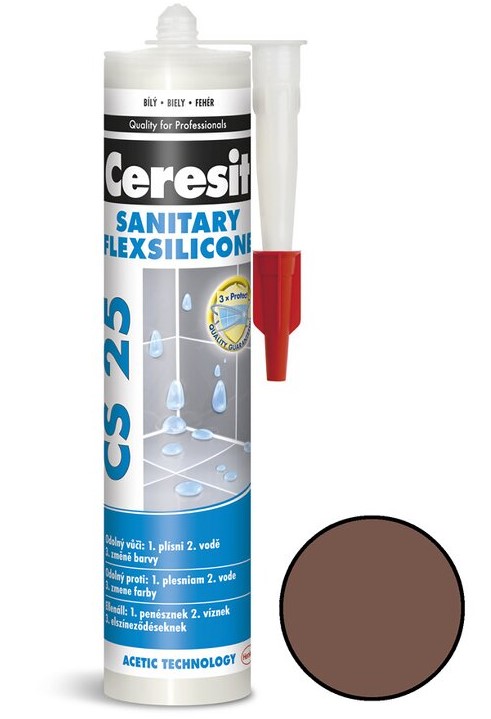 Silikón Ceresit CS 25 brown 280ml