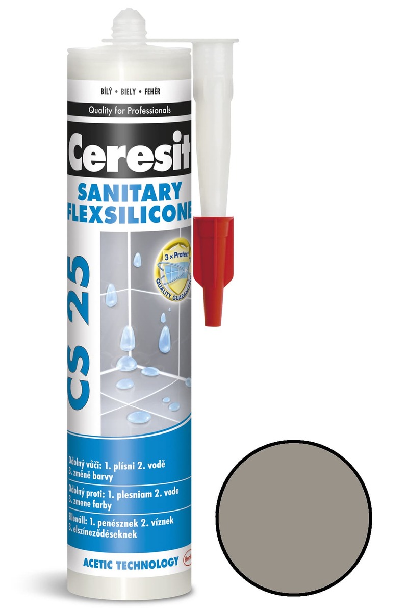 Silikón Ceresit CS 25 cementgrey 280ml