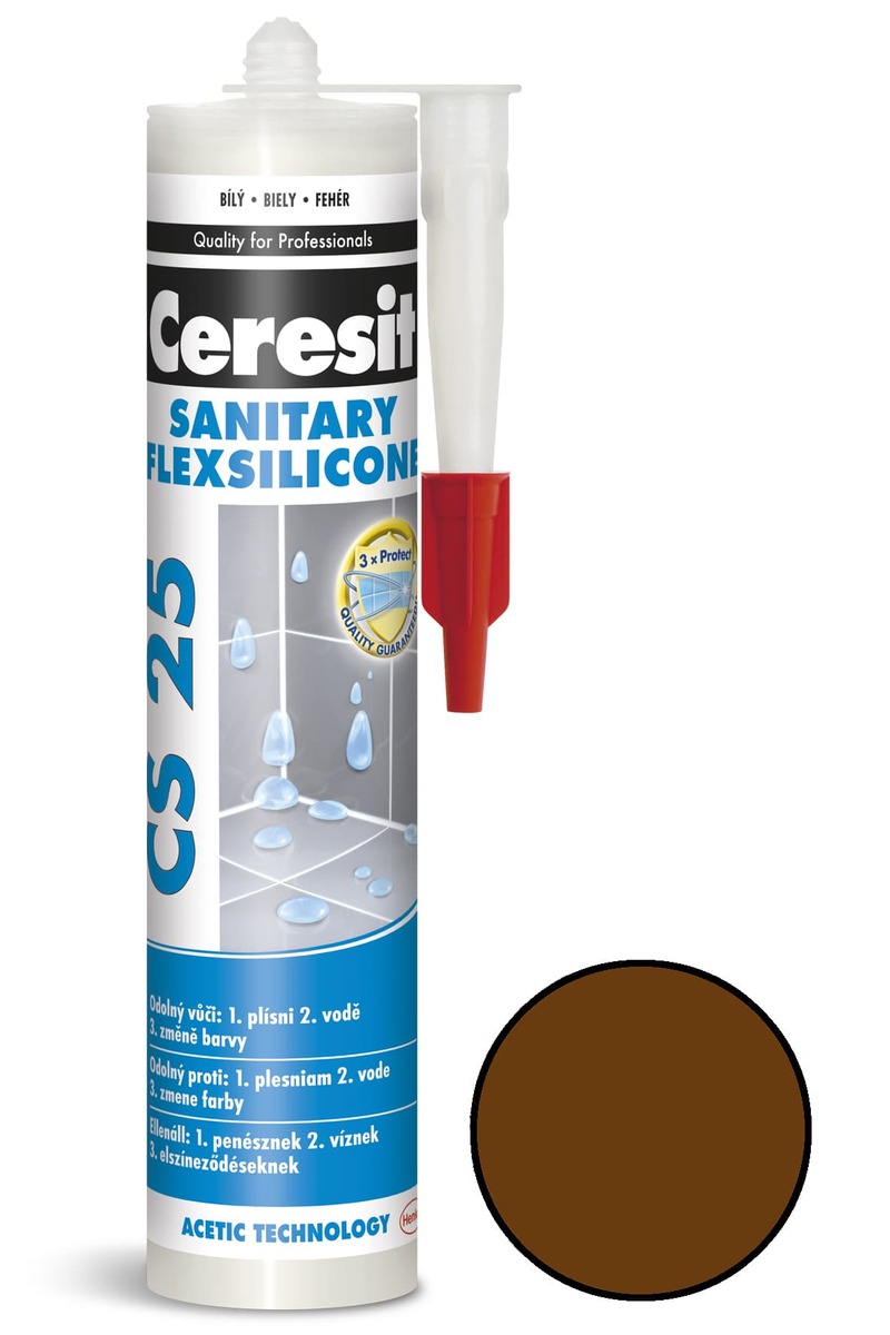 Silikón Ceresit CS 25 čokolada 280ml