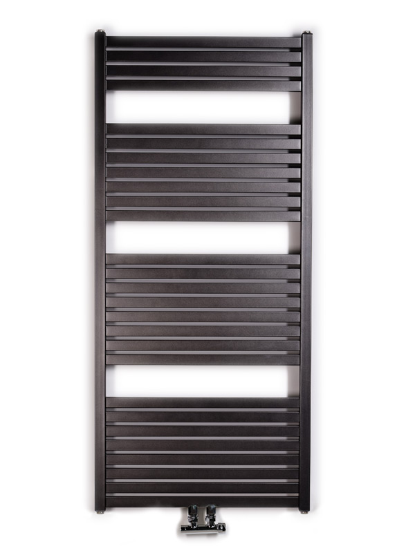 Rebríkový radiátor Thermal Trend KH 600×1330, čierny mat (rovné prevedenie)