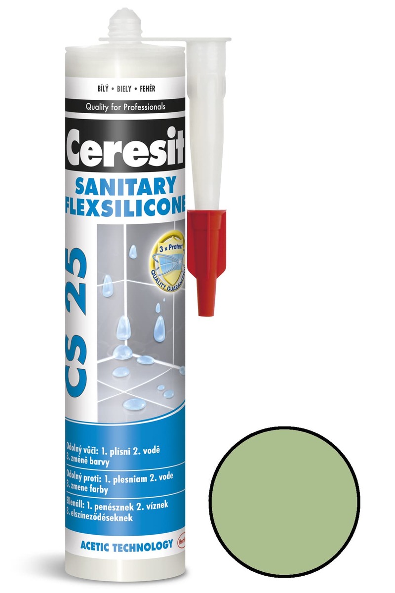 Ceresit CS 25 sanitárny silikón 280 ml (Kiwi)