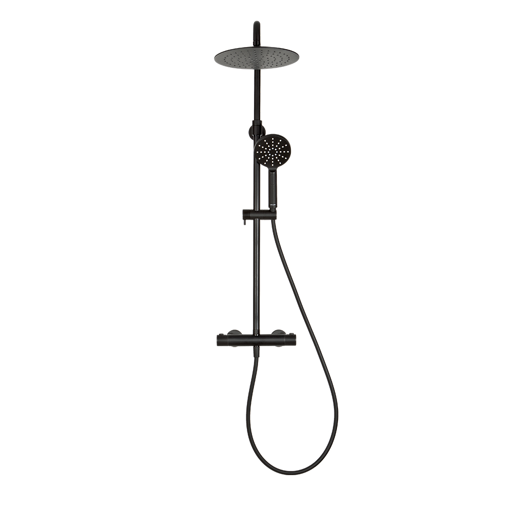 Shower Sky – duálny termostatický sprchový set, matná čierna