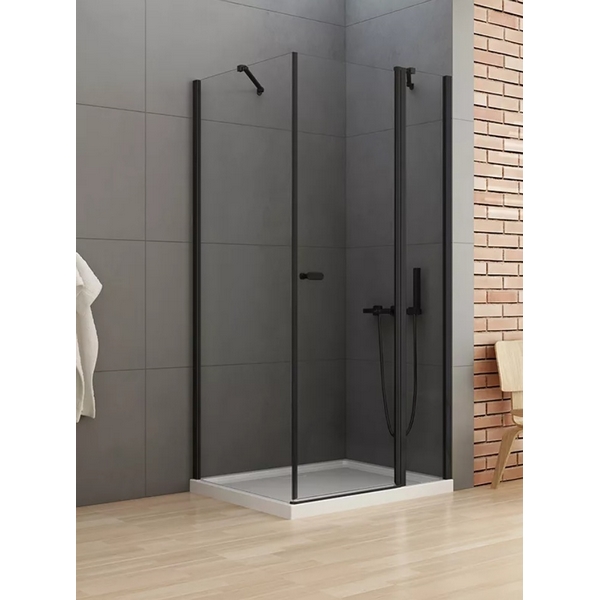 New Trendy New Soleo Black sprchovací kút 90 x 90 cm (štvorcový, čierny matný profil)