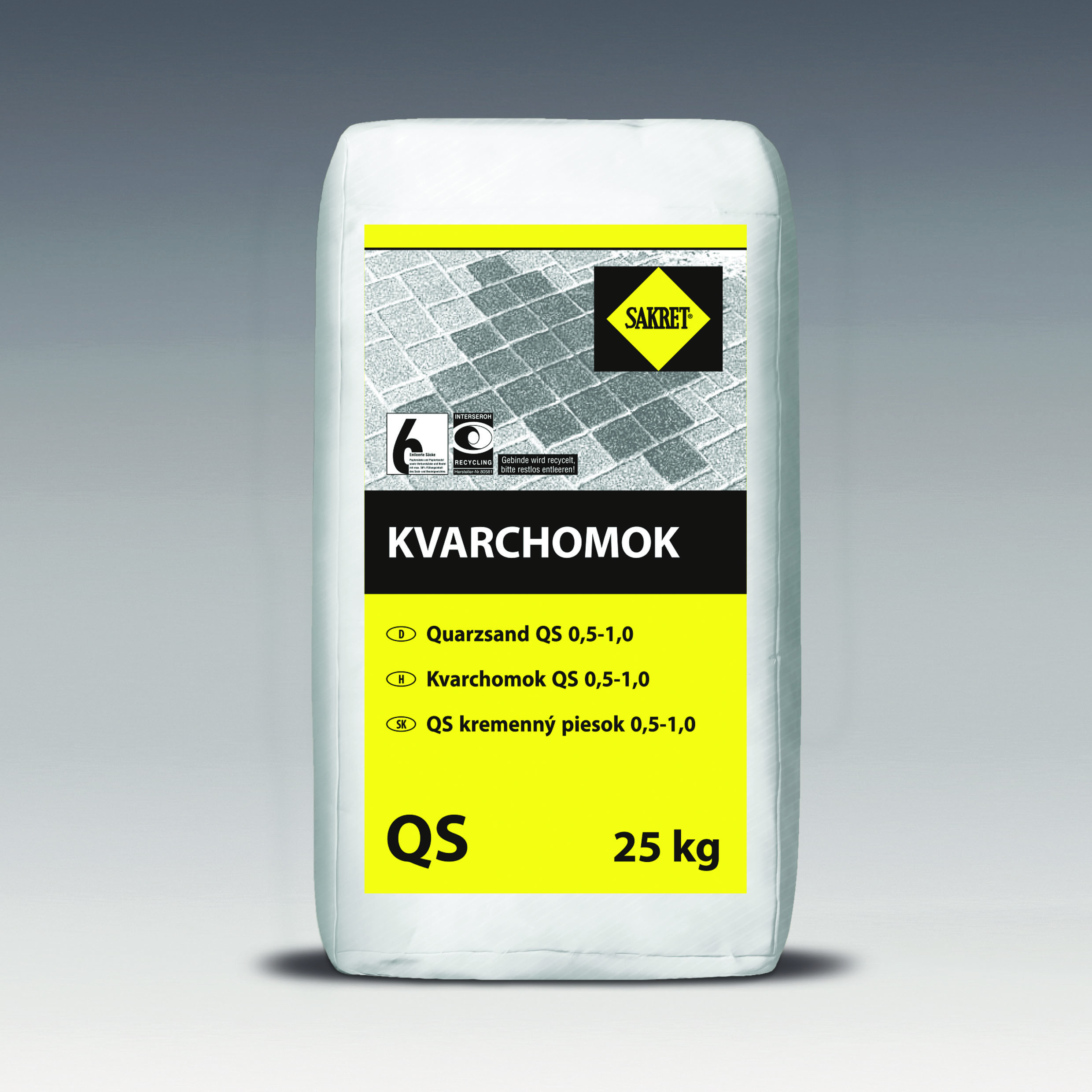 Piesok kremičitý QS 25kg SAKRET