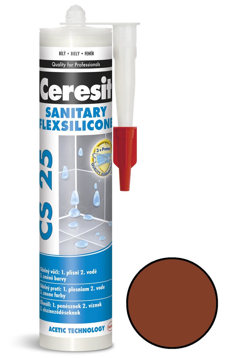Silikón Ceresit CS 25 terra 280ml