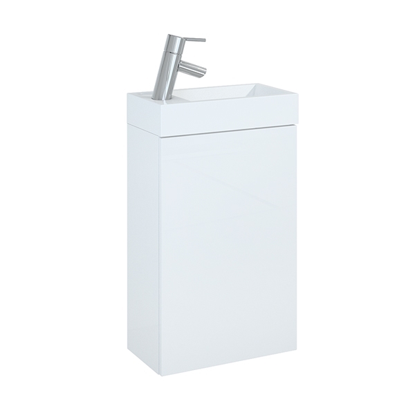 TILA YANA set skrinka s umývadlom 40 cm, biela lesklá