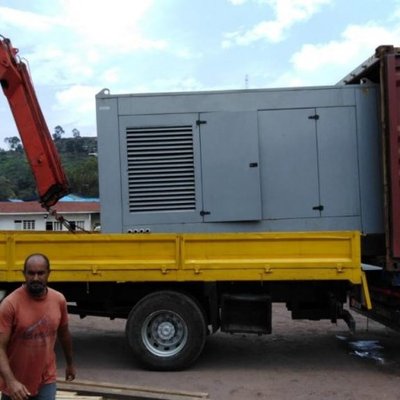 L'arrivo del container a Goma