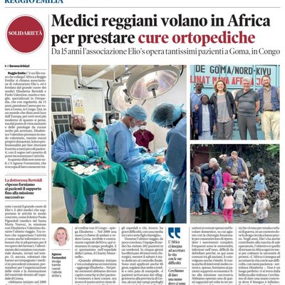 Gazzetta di Reggio: Medici Reggiani Volano In Africa Per Prestare Cure Ortopediche