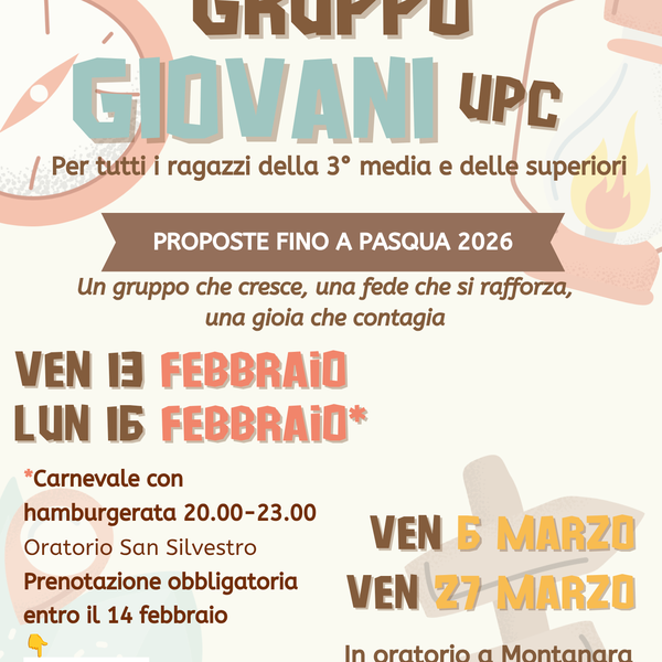 Gruppo Giovani UPC 2026