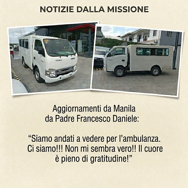 Notizie da Padre Francesco Daniele