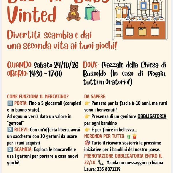 SAGRA DI BUSCOLDO scambio usato per bambini