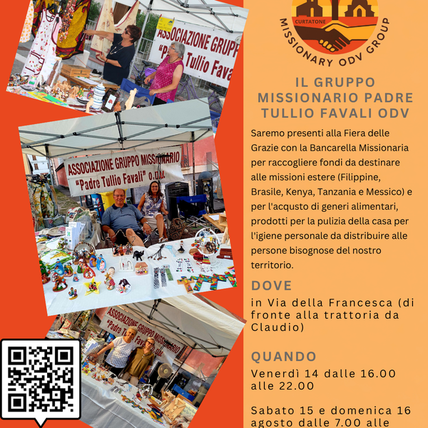 gruppo missionario alla fiera delle grazie
