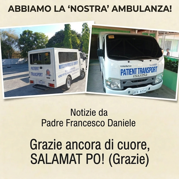 abbiamo la nostra ambulanza