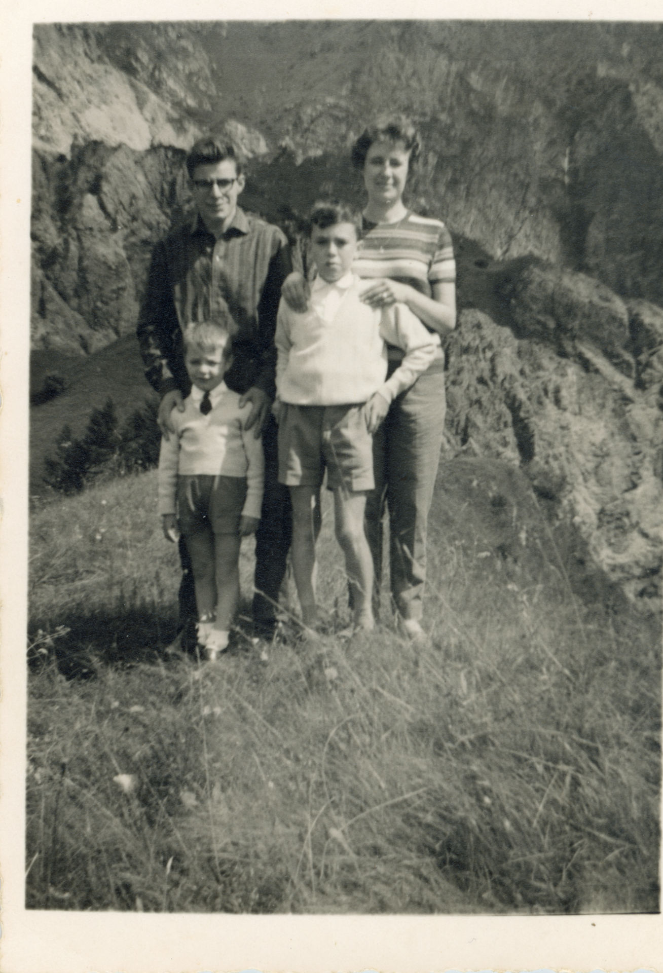 Giovanni Gecchele con la sua famiglia