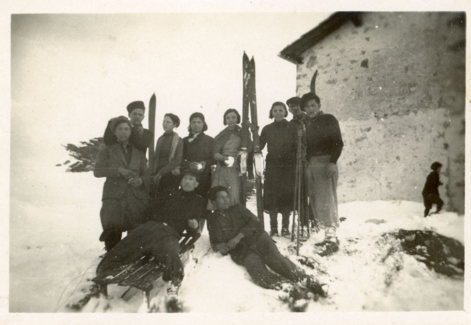 In montagna a sciare