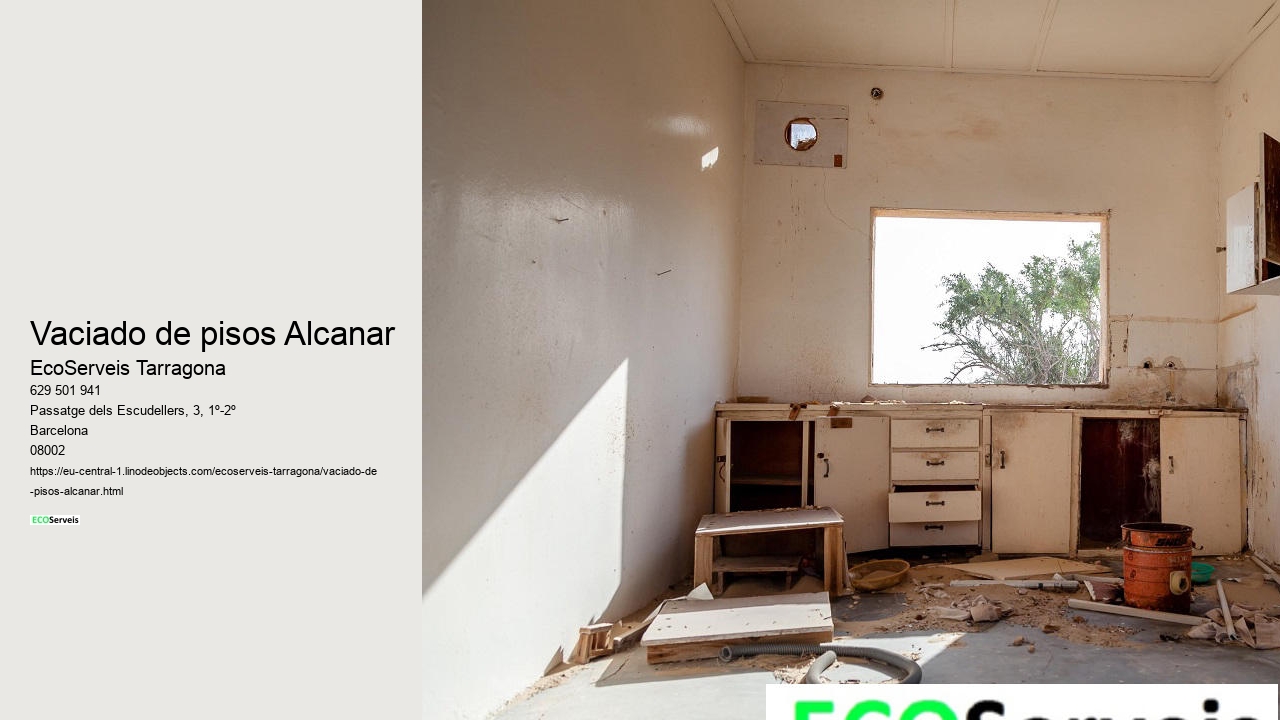 Vaciado de pisos Alcanar