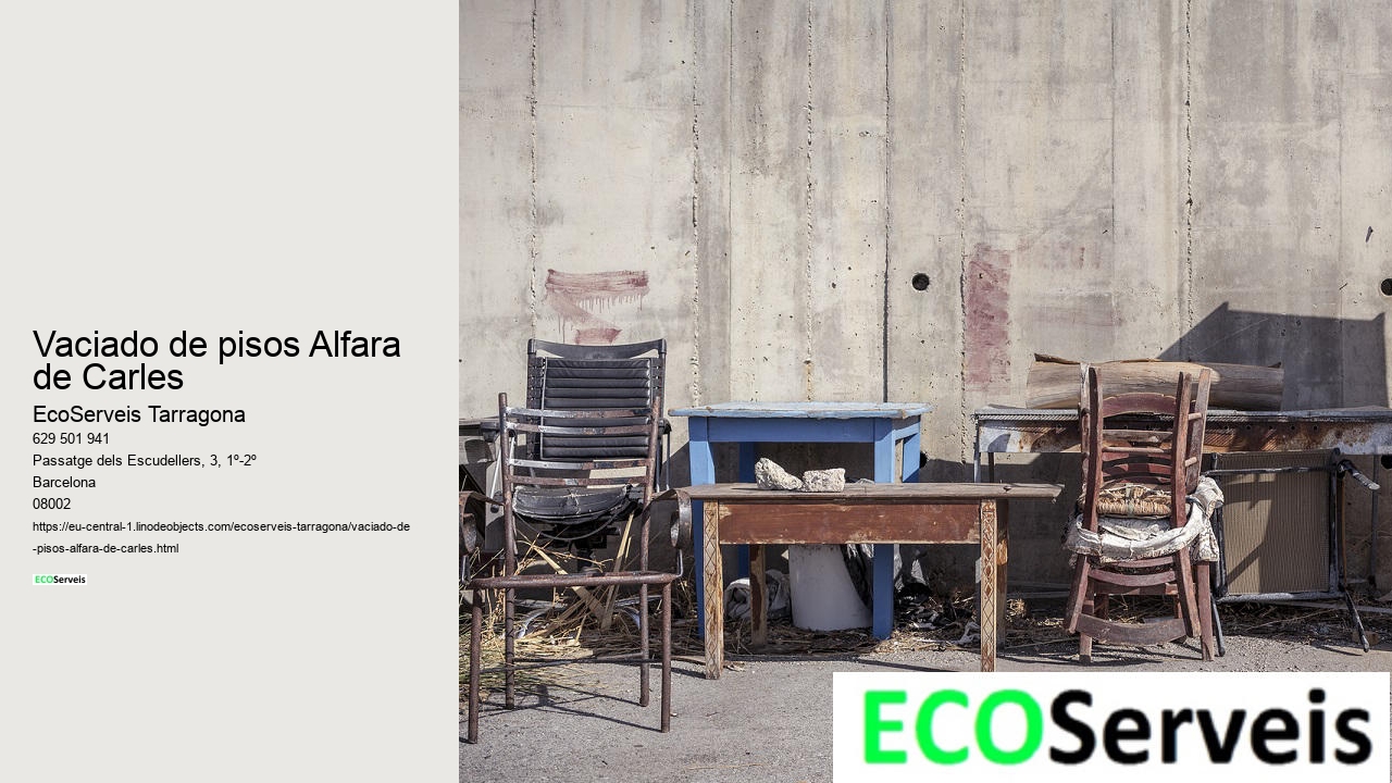 Vaciado de pisos Alfara de Carles