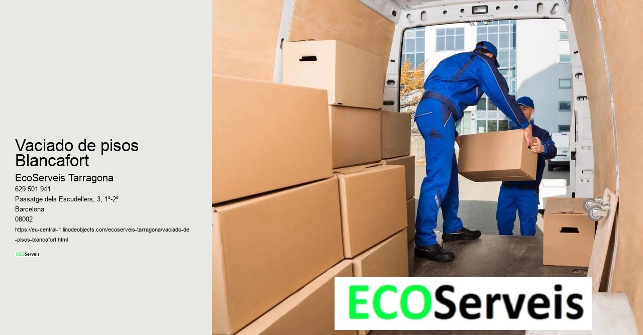 Vaciado de pisos Blancafort