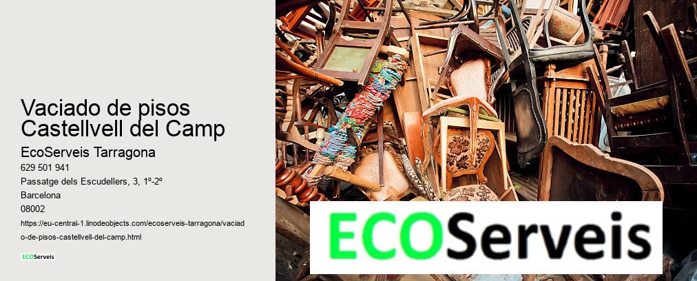 Vaciado de pisos Castellvell del Camp