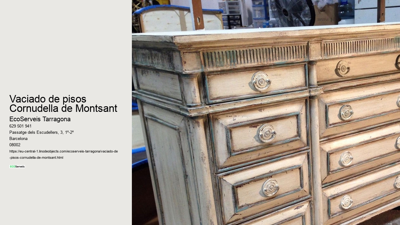 Vaciado de pisos Cornudella de Montsant
