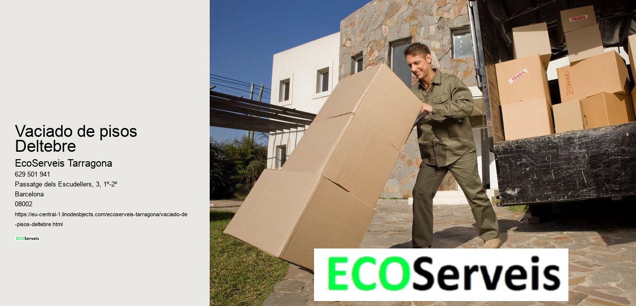 Vaciado de pisos Deltebre