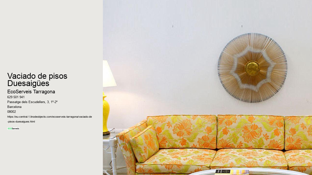 Vaciado de pisos Duesaigües
