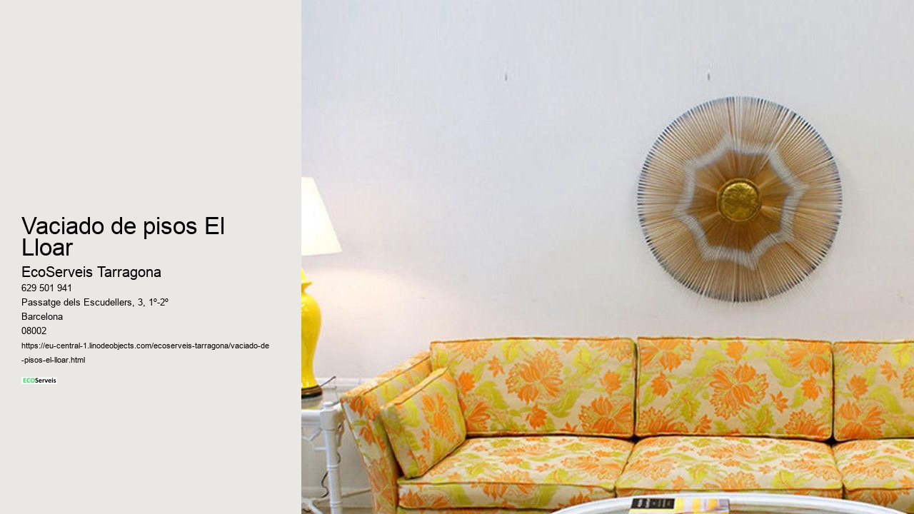 Vaciado de pisos El Lloar
