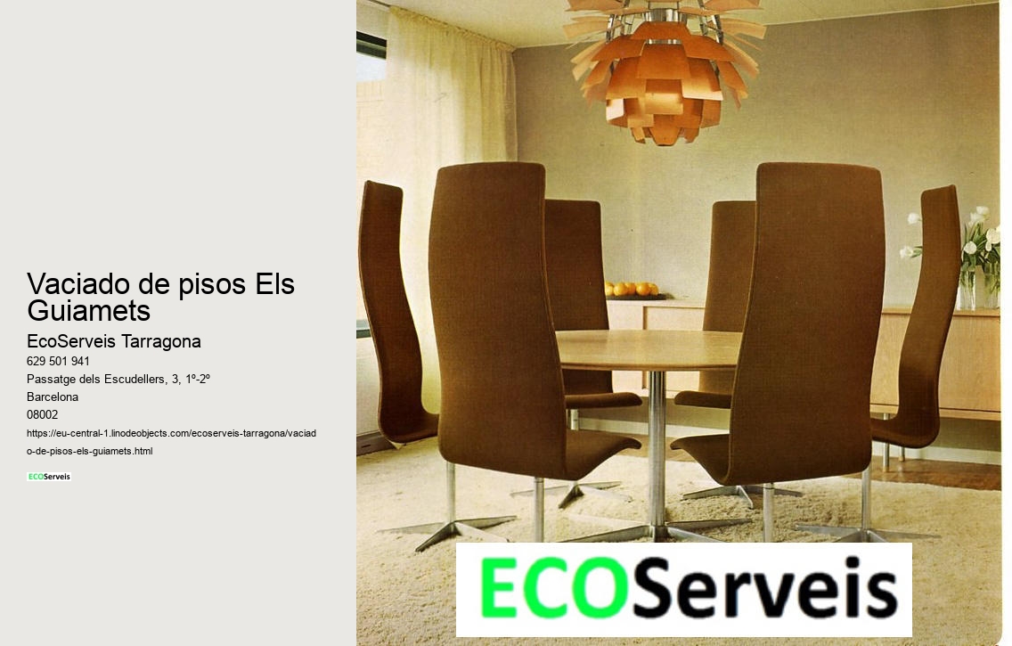 Vaciado de pisos Els Guiamets