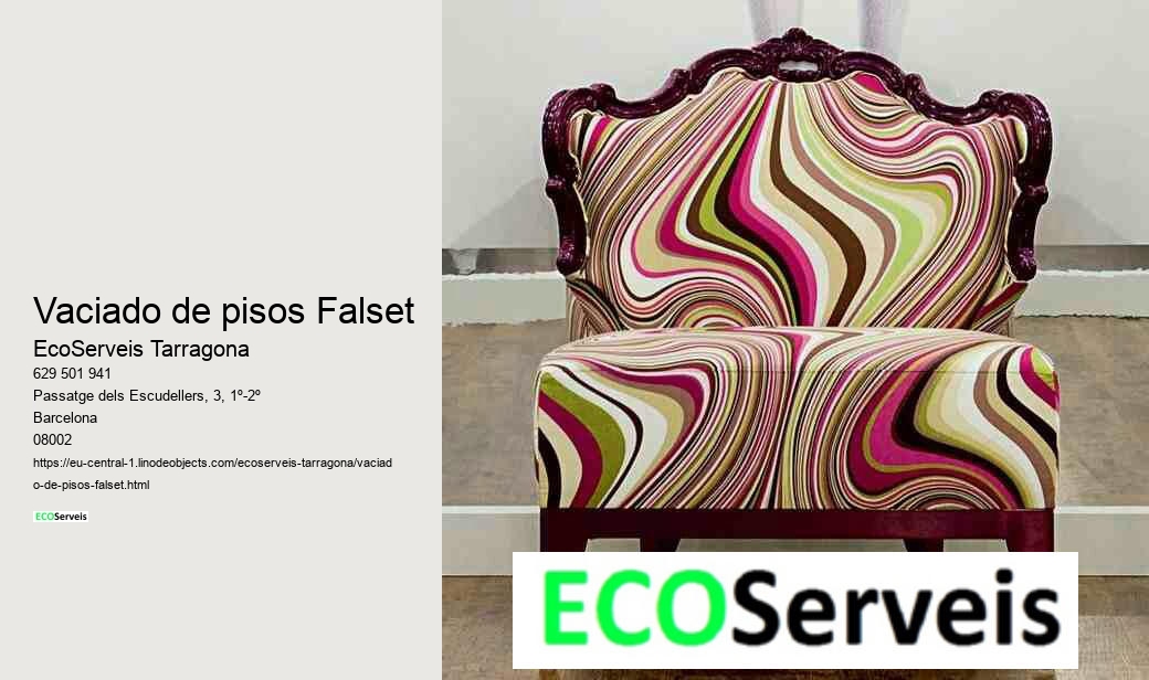 Vaciado de pisos Falset