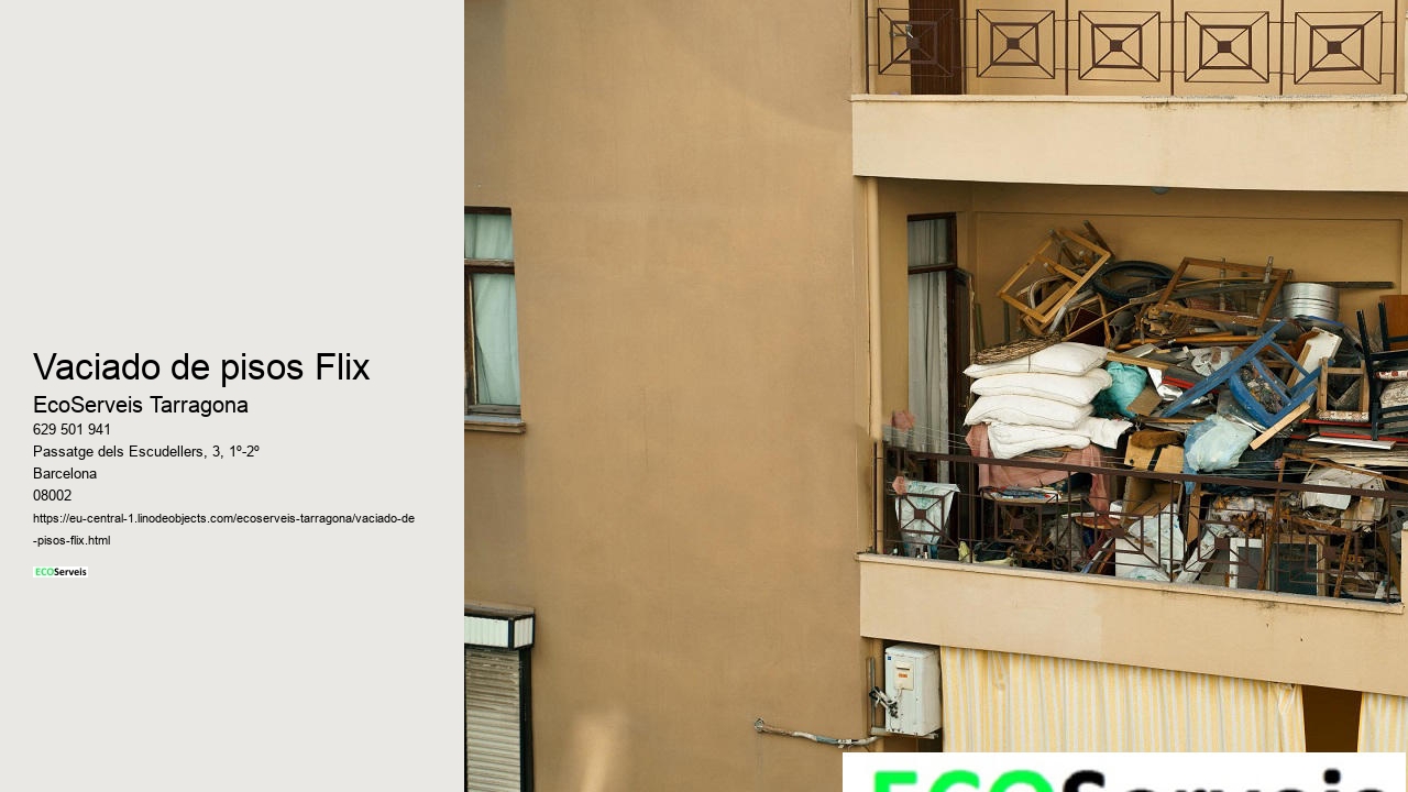 Vaciado de pisos Flix