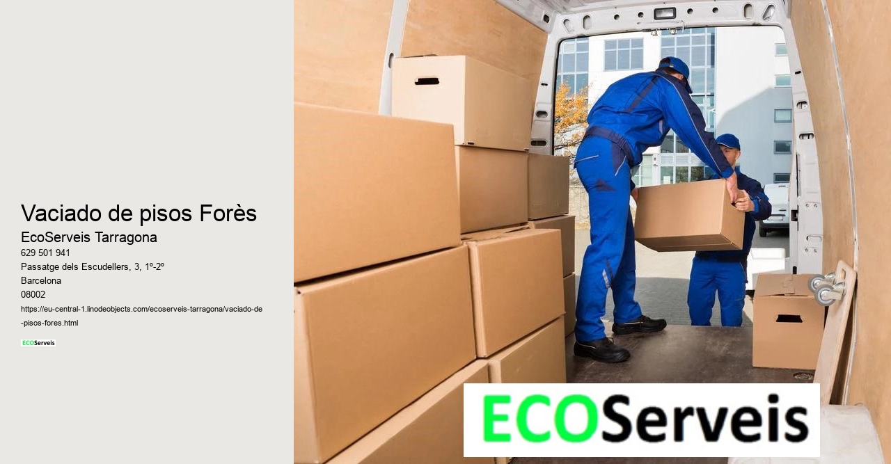 Vaciado de pisos Forès