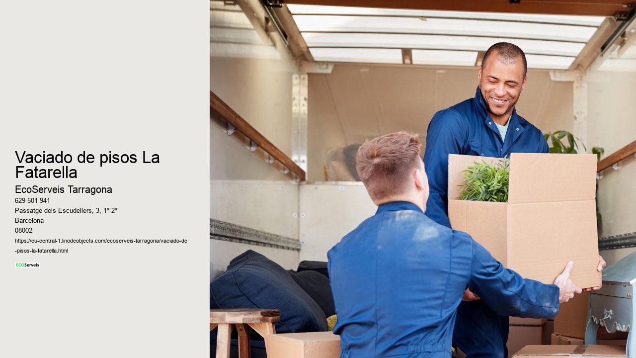 Vaciado de pisos La Fatarella