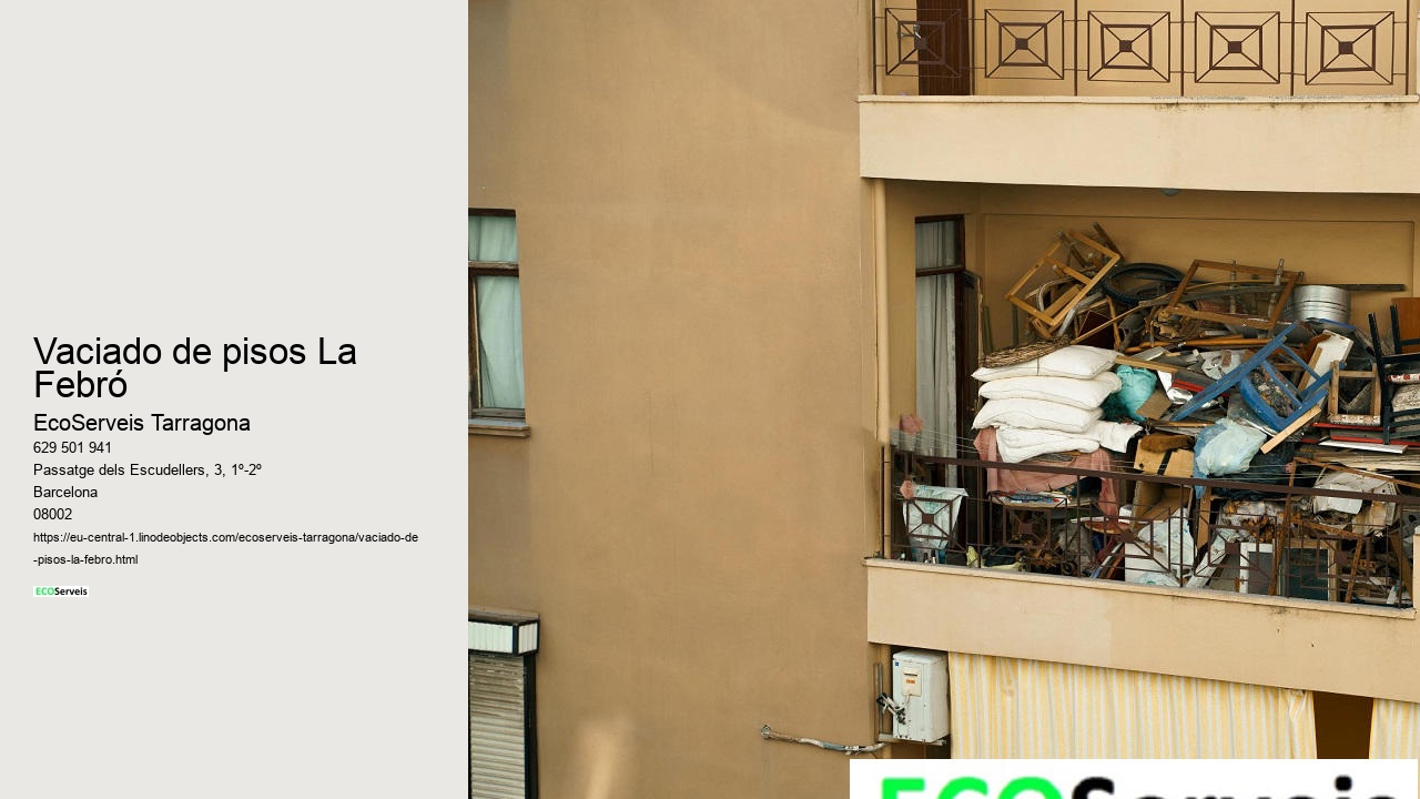 Vaciado de pisos La Febró