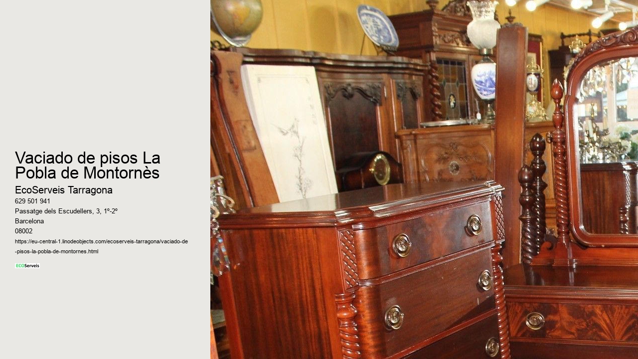 Vaciado de pisos La Pobla de Montornès