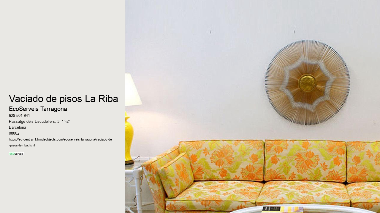 Vaciado de pisos La Riba