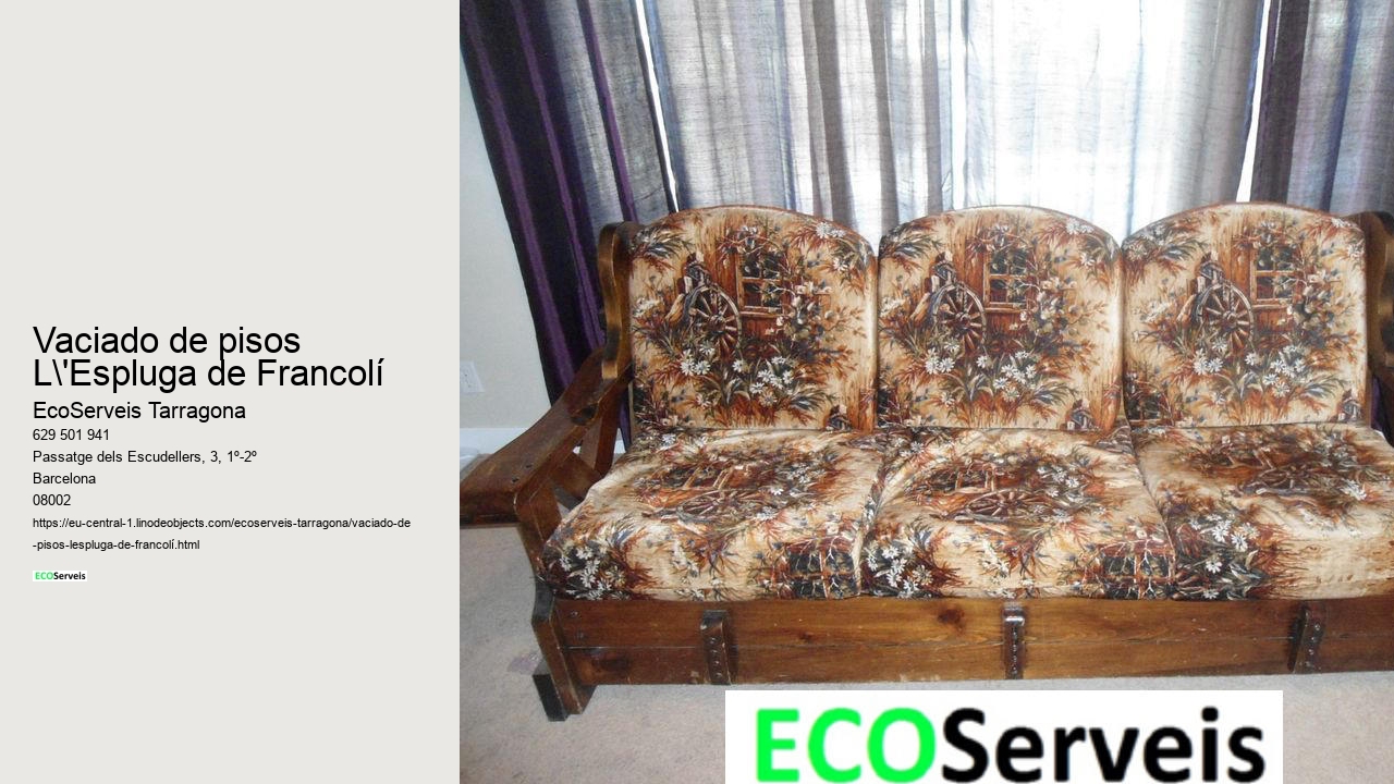 Vaciado de pisos L'Espluga de Francolí