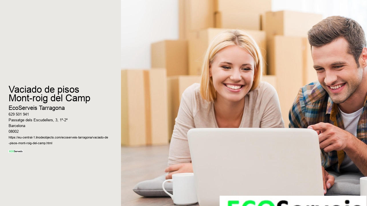 Vaciado de pisos Mont-roig del Camp