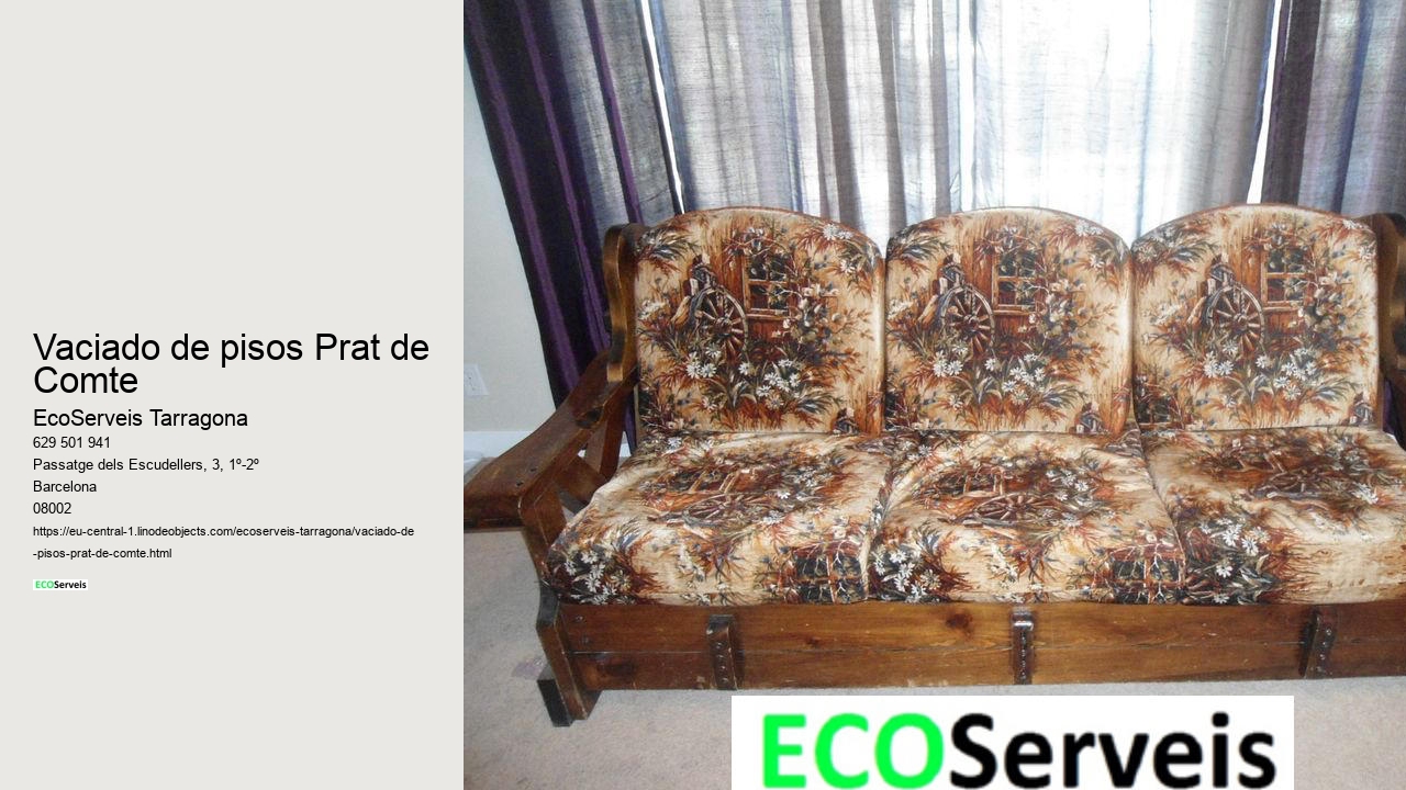 Vaciado de pisos Prat de Comte