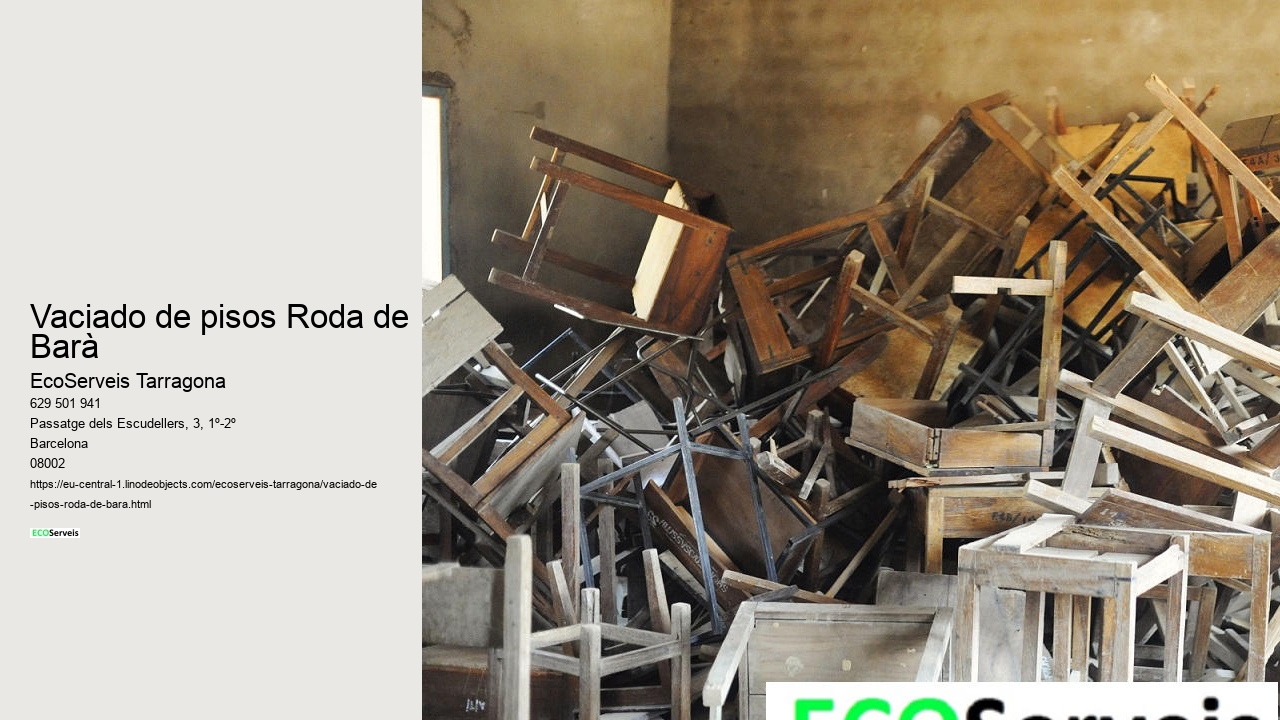 Vaciado de pisos Roda de Barà