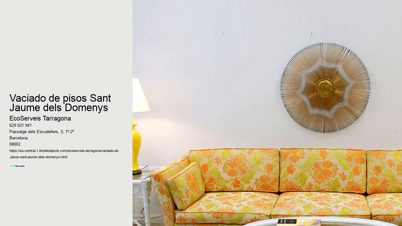 Vaciado de pisos Sant Jaume dels Domenys