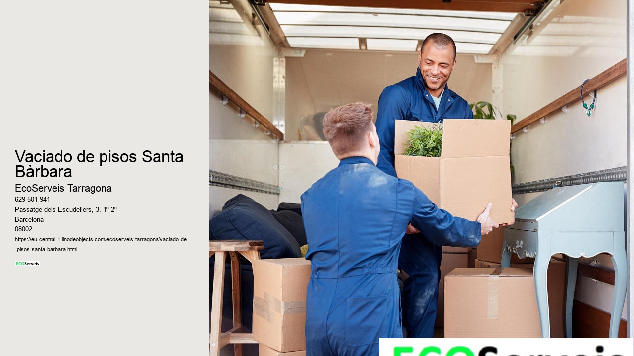 Vaciado de pisos Santa Bàrbara