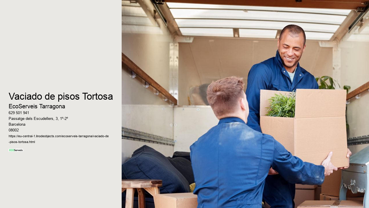 Vaciado de pisos Tortosa