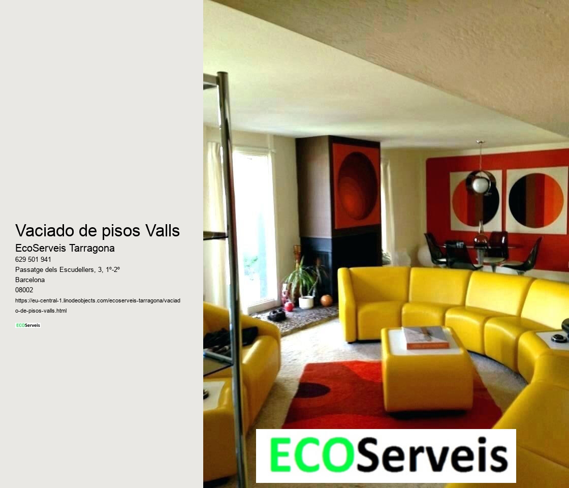 Vaciado de pisos Valls