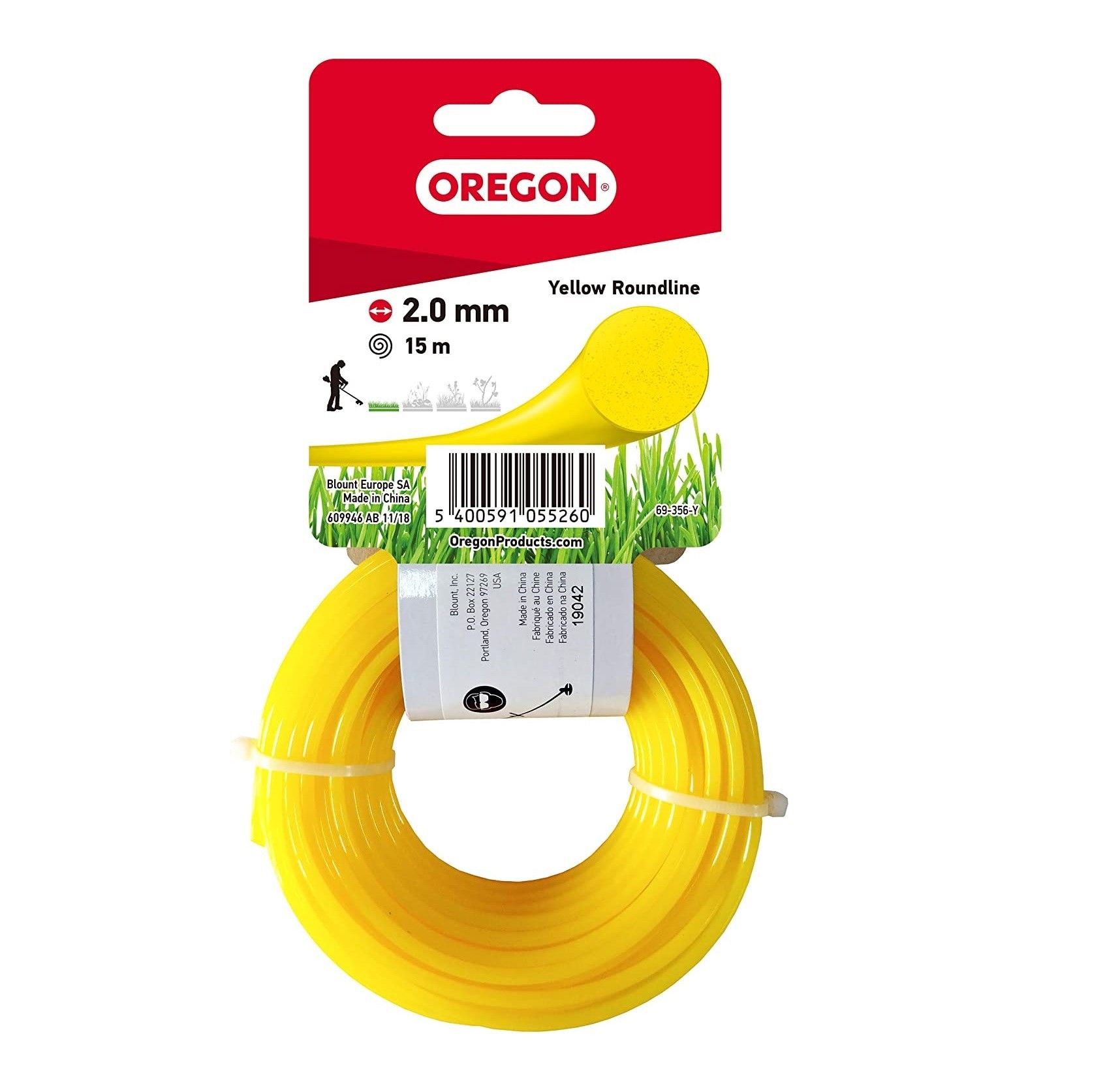 HILO AMARILLO 2,0MM X 15M OREGON