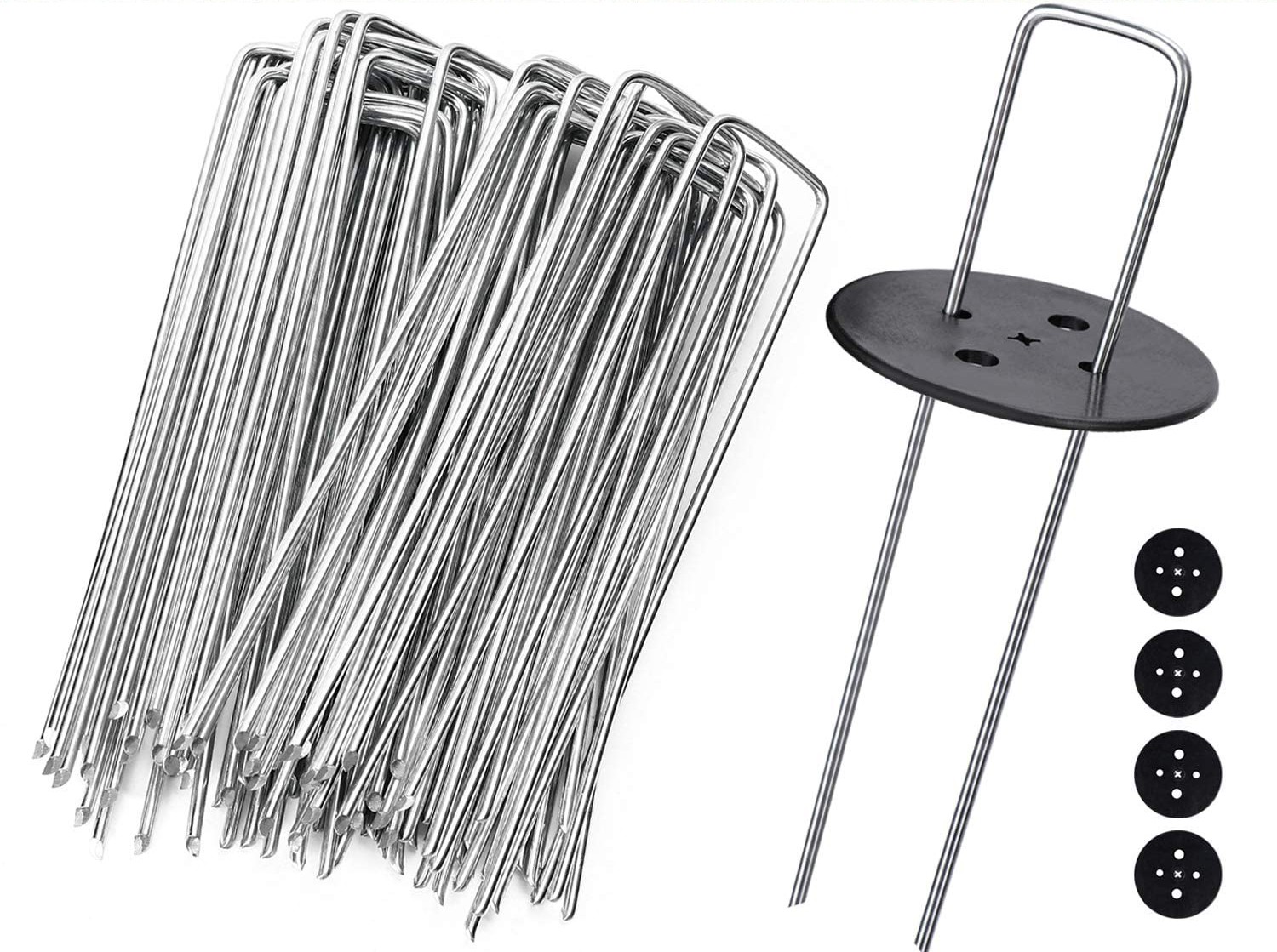 CLAVOS JARDIN (CAJA 100PIQUETAS+16 ARANDELAS)