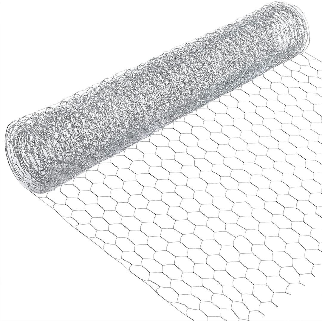 MALLA METALICA HEXAGONAL (PLATA, 1x25m-h32)