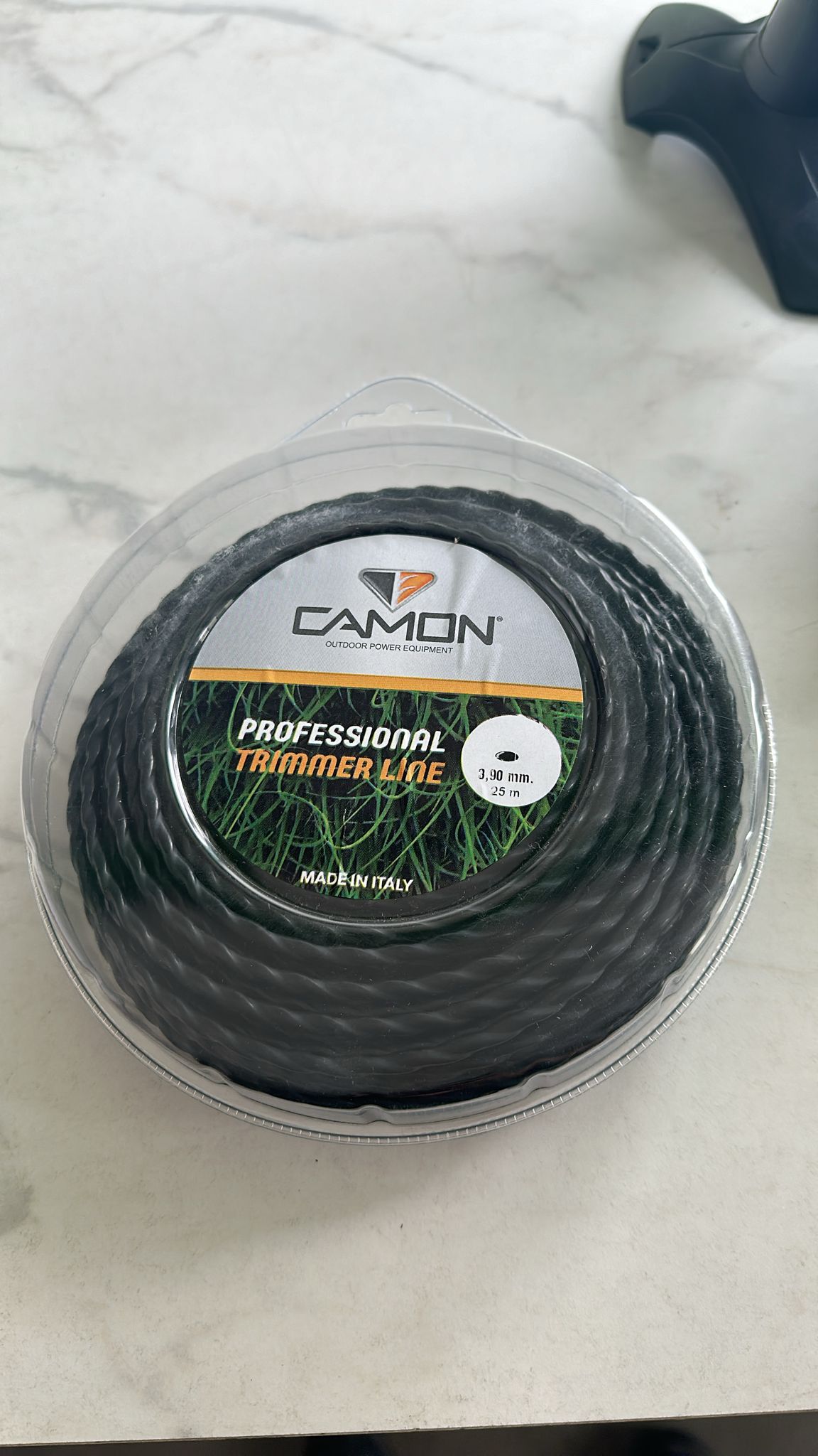 NYLON 3,9 MM 25 MTS TRENZADO NEGRO CAMON