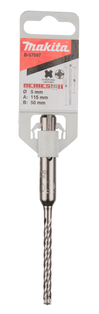 Broca para SDS-PLUS, Nemesis II, 5 x 115 mm